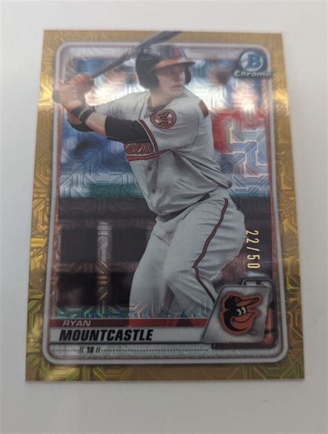 RYAN MOUNTCASTLE 2020 BOWMAN CHROME PROSPECT GOLD Mojo Mega BCP 36 50