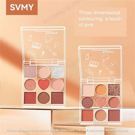 Jual Lameil SVMY Eyeshadow 9 Colors Highlighter LongLasting Waterproff