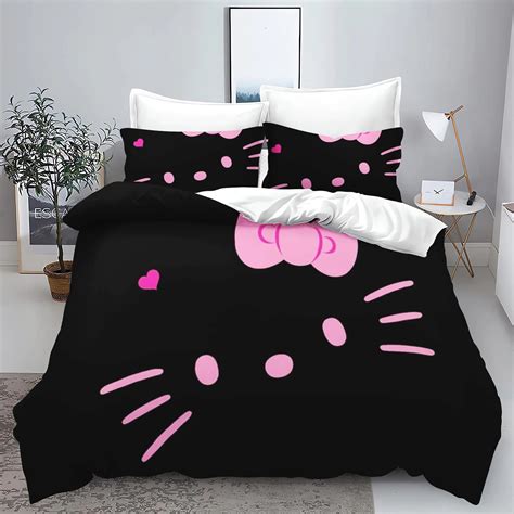 Hello Kitty Comforter Sets Children Bedding Set Home Twin 3 Piece Set 1