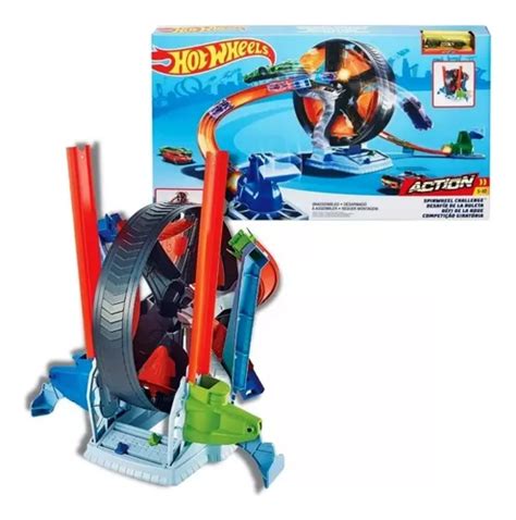 Hot Wheels Action Pista Competição Giratória Gjm Mattel Parcelamento sem juros