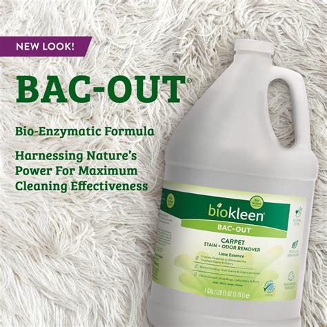 Bac Out Carpet Stain And Odor Remover 128 Ounces Biokleen