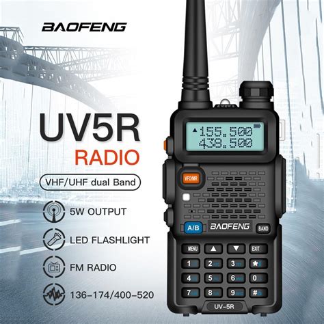 Buy BAOFENG UV 5r Transceiver VHF UHF Dual Band Radio 136 174 400 480