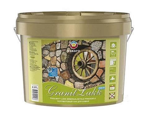 Лак акриловий ESKARO GRANIT LAKK AQUA для каменю 2,37 л, ціна 759.05 ...