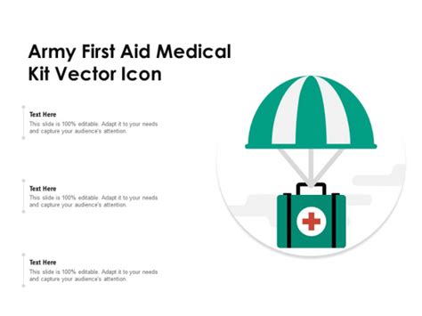 Army First Aid Medical Kit Vector Icon Ppt Powerpoint Presentation