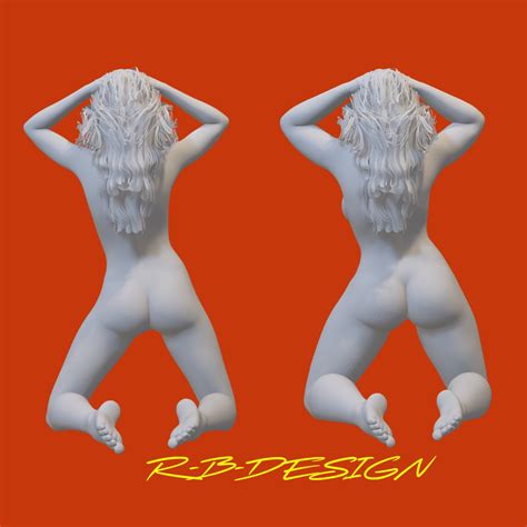 3D File 2x NUDE ULTRA REALISTIC FKK CHUBBY SLIM EROTIC SEXY GIRL WITH 2 DIFFERENT SHAPES 3D