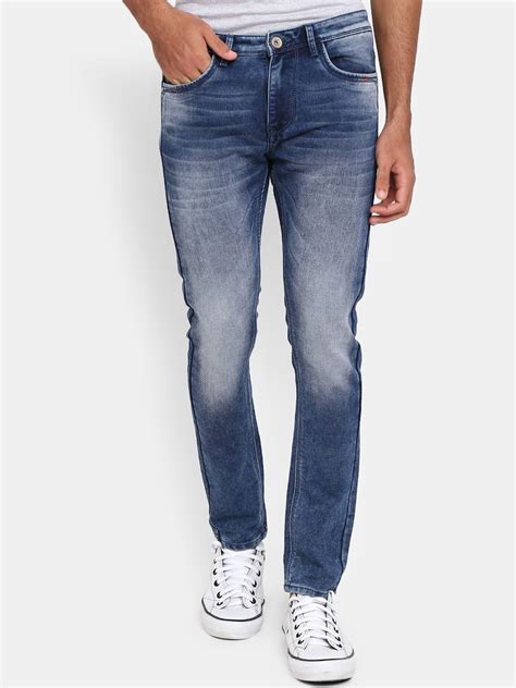 Buy V Mart Men Blue Classic Slim Fit Heavy Fade Jeans Jeans For Men