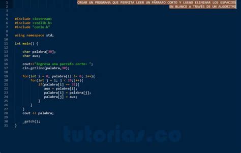 Ciclo For Visual C Eliminar Espacios En Blanco Tutorias Co