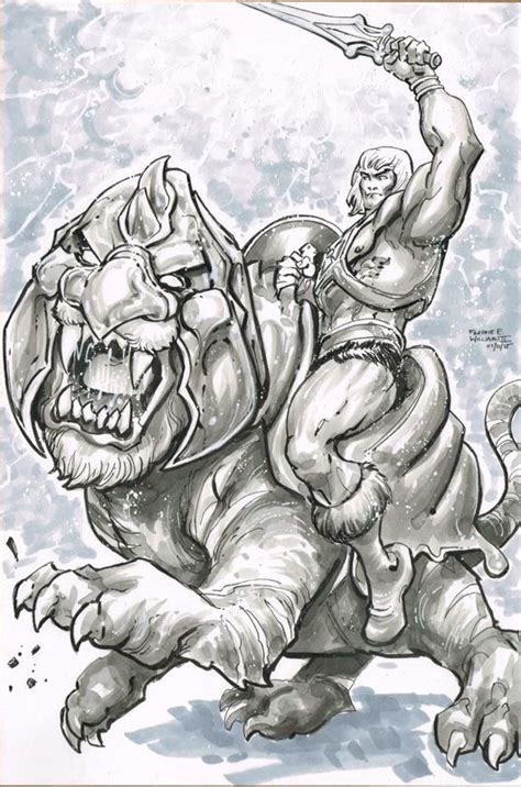 He Man And Battle Cat By Freddie E Williams Ii Dark Fantasy Art Cool