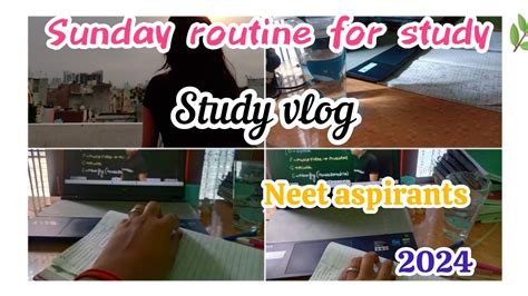 How To Make Productive Day Sunday In My Life Study Vlog Ll Self Study