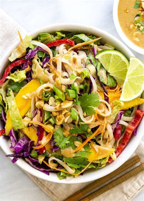 Thai Noodle Salad With Peanut Sauce Recipe