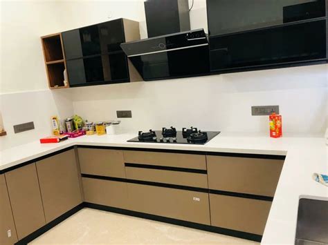 Modern L Shape Plywood Modular Kitchen At Rs Sq Ft In Sas Nagar