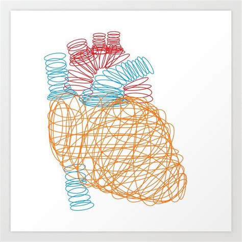 Anatomical Heart Art Print