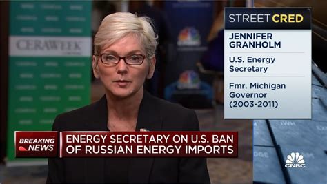 U.S. Energy Secretary Jennifer Granholm: We Shouldn't Finance Putin's War