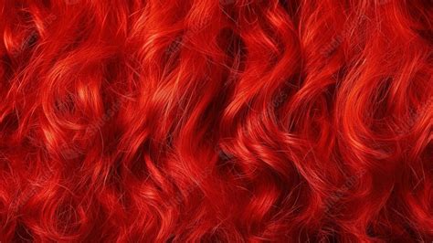 Fondo Cabello Rojo Con Un Primer Plano Detallado De La Textura Del