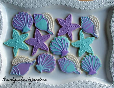 1 Dozen Under The Sea Cookies Mermaid Cookies Beach Cookies Seashell Cookies