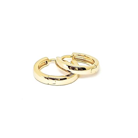 ANDREA COGGIOLA JOYAS Aros Argollas Bisagra Enchapado Oro 18K