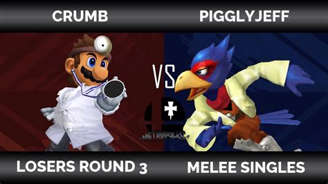 MetroSmash 9 SSBM Losers R3 Crumb Dr Mario Vs PigglyJeff Falco