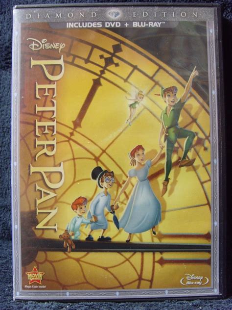 Disneypeter Pan Blu Ray Dvd Disc Set Diamond Edition No