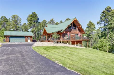 Antler Lodge Log Cabin By Deadwood Has Cablesatellite Tv And