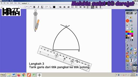 Melukis Sudut 60 Derajat Youtube