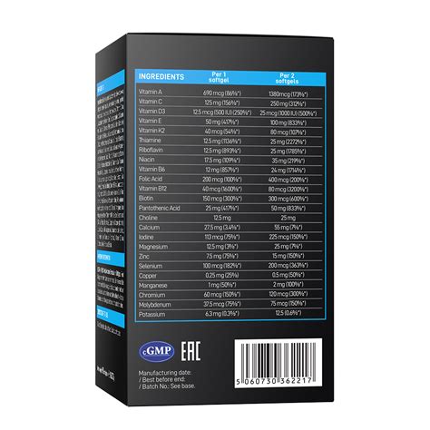 Vplab Nutrition | Ultra Men's Sport Multivitamin Formula | 90 Softgels ...