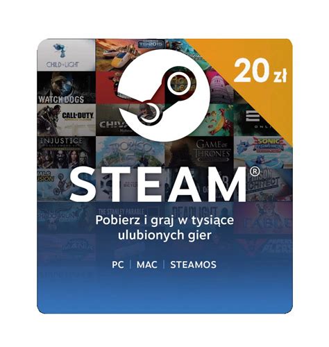 Karta podarunkowa Steam 20 zł doładowanie TANIO Koszalin Kup teraz