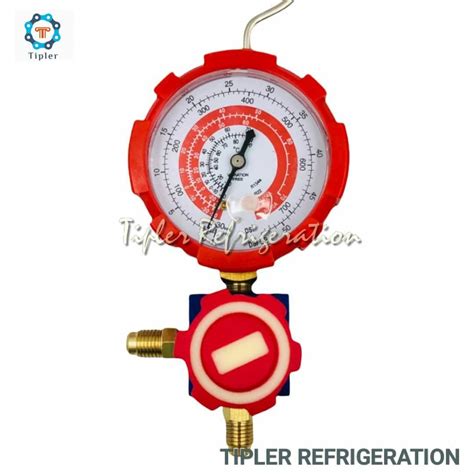 Manifold Gauge Single R410a R22 R134A R407 R404a RED Lazada PH