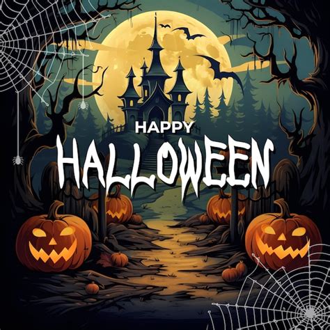 Premium Psd Happy Psd Halloween Social Media Festival Post