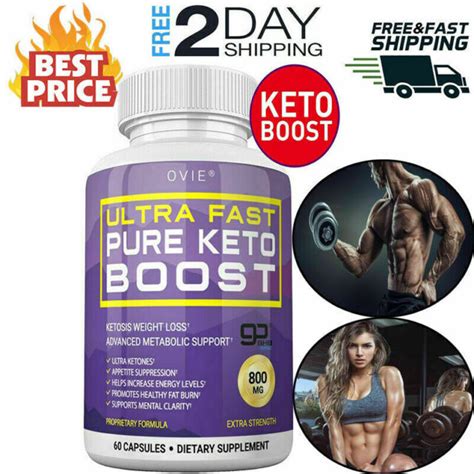 Ultra Fast Keto Boost Advanced Gobhb Pure Bhb Salts 800mg Supplement 60