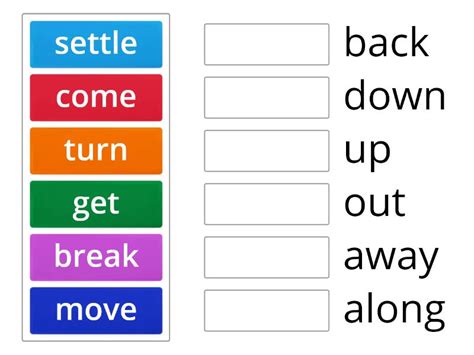 Touchstone 3b Phrasal Verbs Match Up