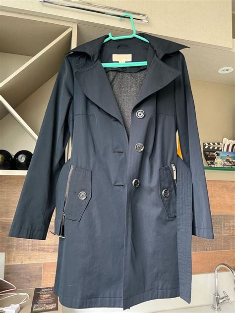 Casaco Trench Coat Azul Marinho Michael Kors Casaco Feminino Michael