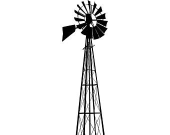 Wind Turbine Silhouette at GetDrawings | Free download