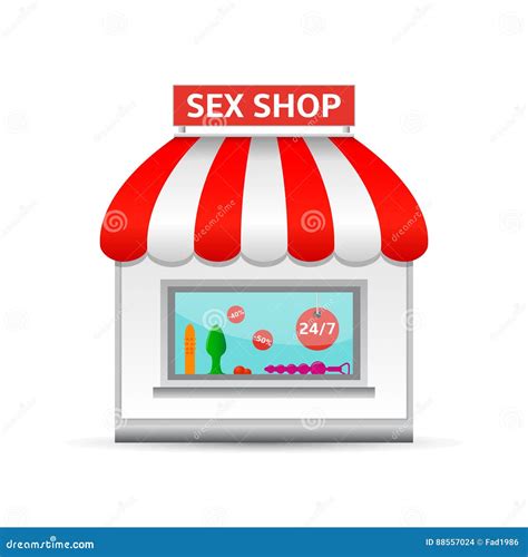 Sex Shop Icon Stock Vector Illustration Of Adult Retail 88557024