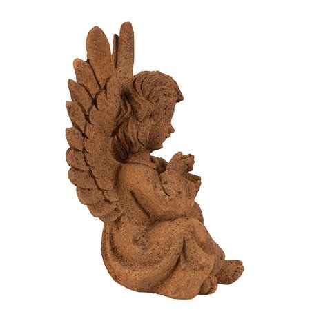 Pr Decoratie Beeld Engel Cm Bruin Polyresin Religious Sculpture