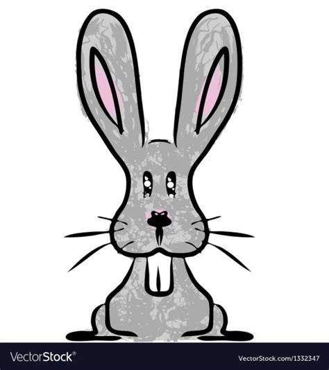 Заяц с большими ушами рисунок (35 фото)