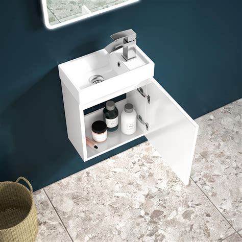 Drench Maisie Mm Wall Hung Cloakroom Vanity Unit And Basin