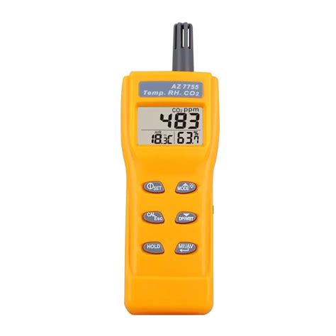 Az 7755 Handheld Carbon Dioxide Tester 3 In1 Co2 Temperature