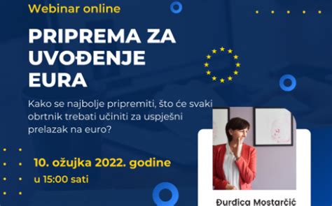 Najava Besplatnog Webinara O Pripremama Za Uvođenje Eura Hrvatska