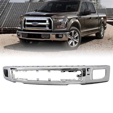 Chrome Steel Bumper Face Bar Fit For Ford F W Fog