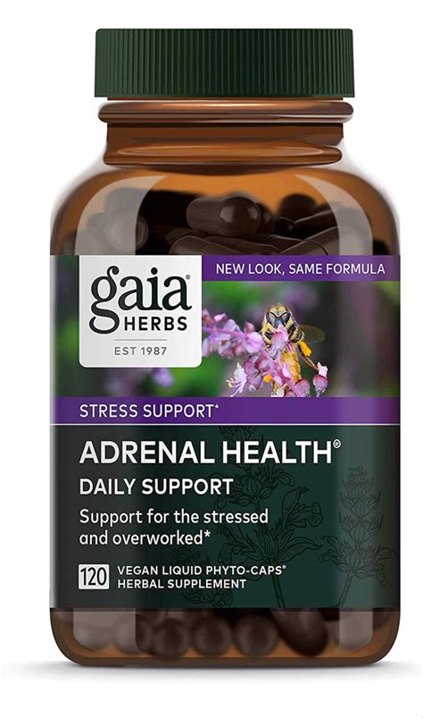 Gaia Herbs Stress Support Adrenal Health Liquid Phyto Capsules 60 Count