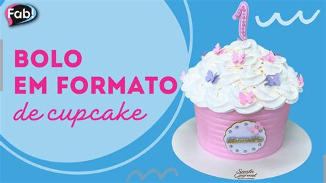 Bolo Em Formato De Cupcake Youtube