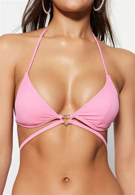 Buy Trendyol Triangle Accessorized Bikini Top Online Zalora