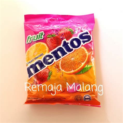 Jual Permen Mentos Fruit Buah 135gr Isi 50 Pcs Shopee Indonesia