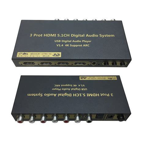 3 Port Hdmi 51 Audio Decoder Seperation Switcher Hdmi 1080p 4k Arc