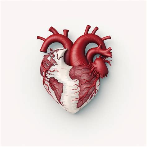 Premium AI Image | A heart that has the word " heart " on it.