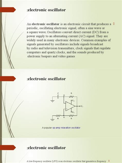 Electronic Oscillator | PDF | Electronic Oscillator | Amplifier