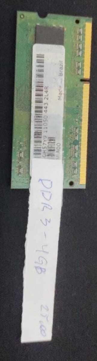 Pente de Memória Ram para Notebook DDR 3 4Gb Testado