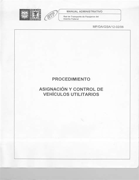 Asignación y Control de Vehículos Utilitarios