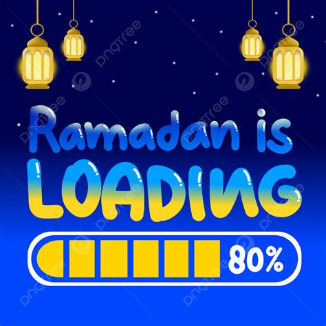 Ramadan Is Loading Background Ramadan Lantern Loading Background