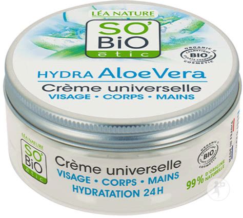 So Bio Tic Cr Me Universelle Hydra Aloe Vera Visage Corps Mains Bio